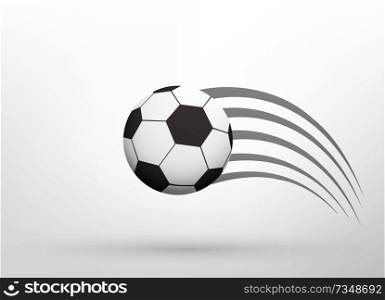 flying soccer ball