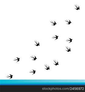 flying swallow icon .vector illustration design.