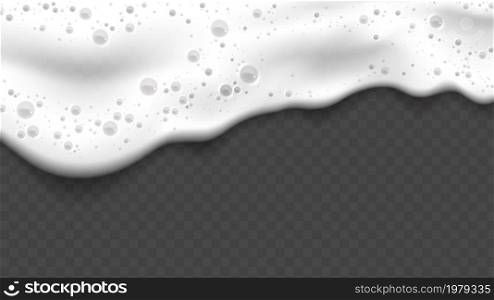 foam background soap bath vector. soapy detergent. liquid wet. 3d realistic illustration. foam background soap bath vector