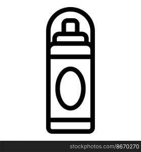 Foam bottle icon outline vector. Cosmetic care. Cream shave. Foam bottle icon outline vector. Cosmetic care