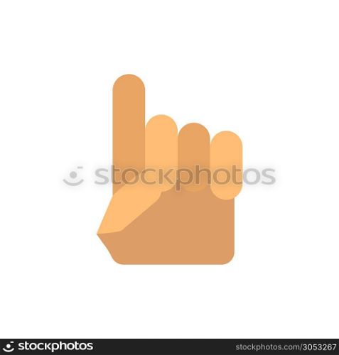 Foam Hand, Hand, Usa, American Flat Color Icon. Vector icon banner Template