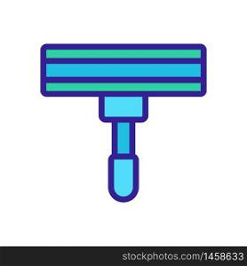 foam sponge mop icon vector. foam sponge mop sign. color symbol illustration. foam sponge mop icon vector outline illustration
