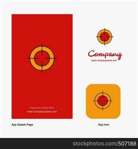 Focus Company Logo App Icon and Splash Page Design. Creative Business App Design Elements