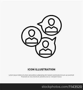 Focus Group, Business, Focus, Group, Modern Line Icon Vector