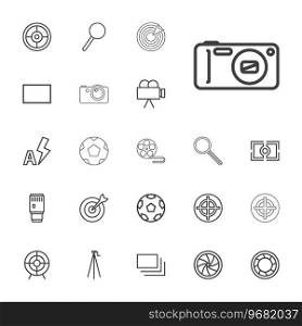 Focus icons Royalty Free Vector Image