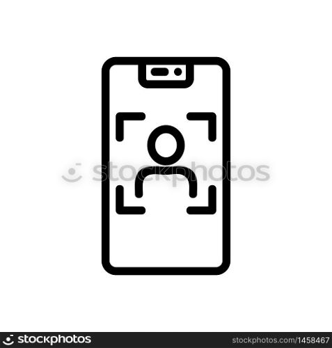 focus on person icon vector. focus on person sign. isolated contour symbol illustration. focus on person icon vector outline illustration