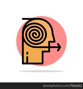 Focusing Solutions, Business, Effort, Focus, Focusing Abstract Circle Background Flat color Icon