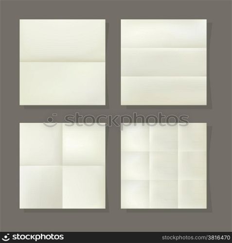 Folded paper, vector