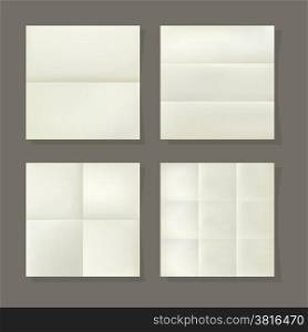 Folded paper, vector