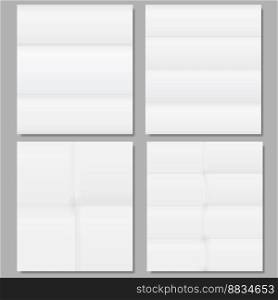 Folded paper vector image