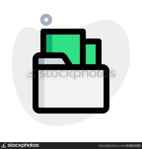 Folder a virtual storage for documents.