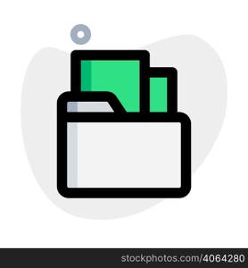 Folder a virtual storage for documents.
