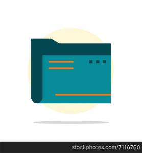 Folder, Archive, Computer, Document, Empty, File, Storage Abstract Circle Background Flat color Icon