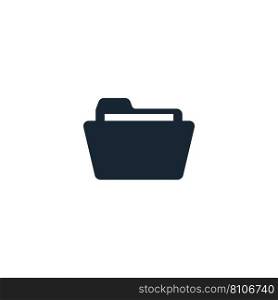 Folder creative icon from stationery icons Vector Image