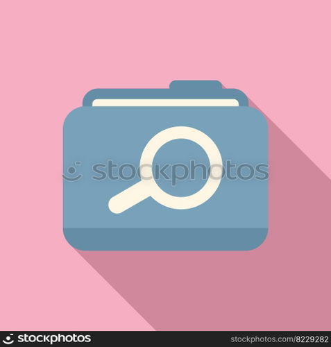 Folder data icon flat vector. Computer interface. Internet bar. Folder data icon flat vector. Computer interface