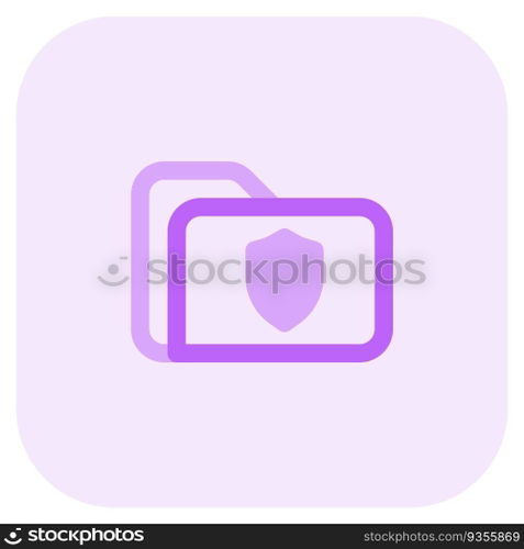 Folder encrypted for data protection