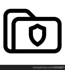Folder encrypted for data protection