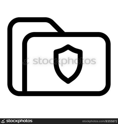 Folder encrypted for data protection