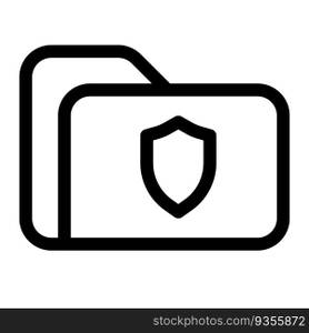 Folder encrypted for data protection