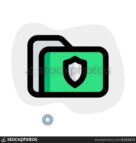 Folder encrypted for data protection
