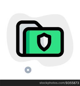 Folder encrypted for data protection