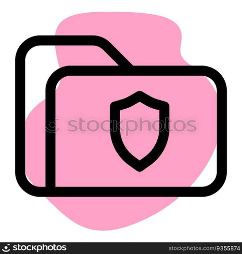 Folder encrypted for data protection