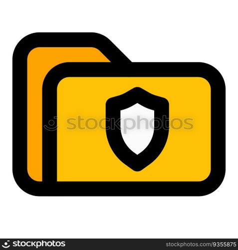 Folder encrypted for data protection