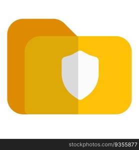 Folder encrypted for data protection