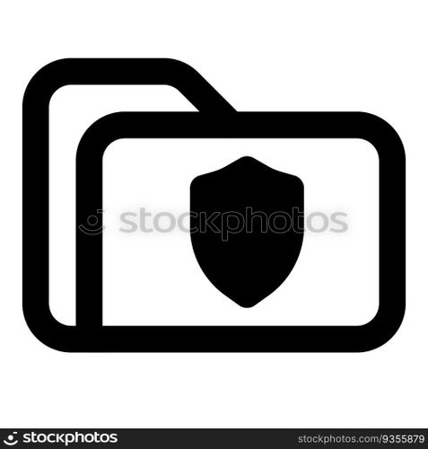 Folder encrypted for data protection