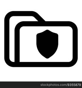 Folder encrypted for data protection