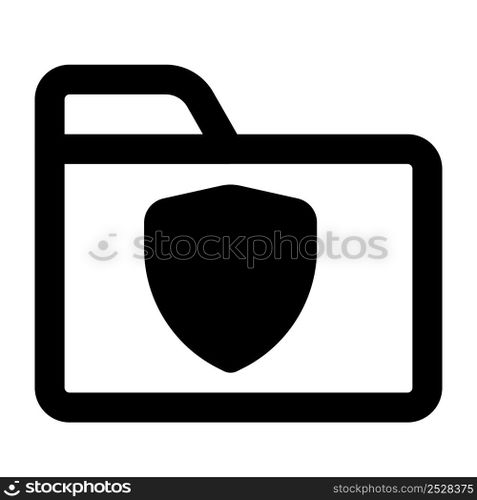 Folder encrypted for data safeguarding.