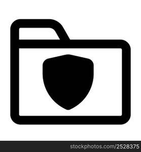 Folder encrypted for data safeguarding.