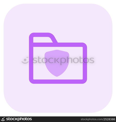 Folder encrypted for data safeguarding.