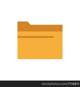 Folder, File, Data, Storage Flat Color Icon. Vector icon banner Template