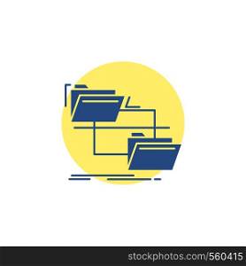 folder, file, management, move, copy Glyph Icon.. Vector EPS10 Abstract Template background