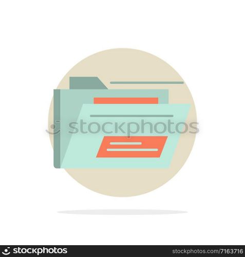 Folder, File, Zip, Rar, Abstract Circle Background Flat color Icon