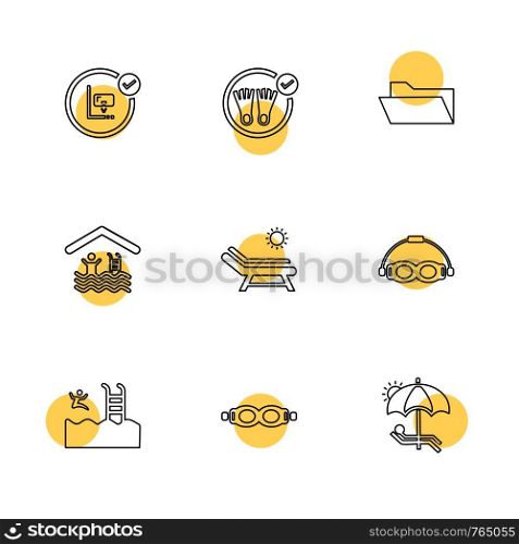 folder ,files , summer , beach , picnic , drinks , shorts , swimming, hot , surffing , games , sports , icon, vector, design, flat, collection, style, creative, icons