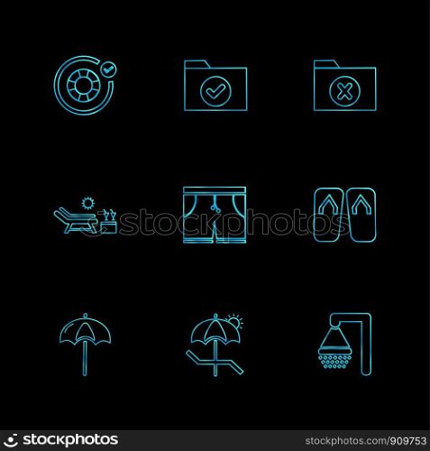 folder ,files , summer , beach , picnic , drinks , shorts , swimming, hot , surffing , games , sports , icon, vector, design, flat, collection, style, creative, icons