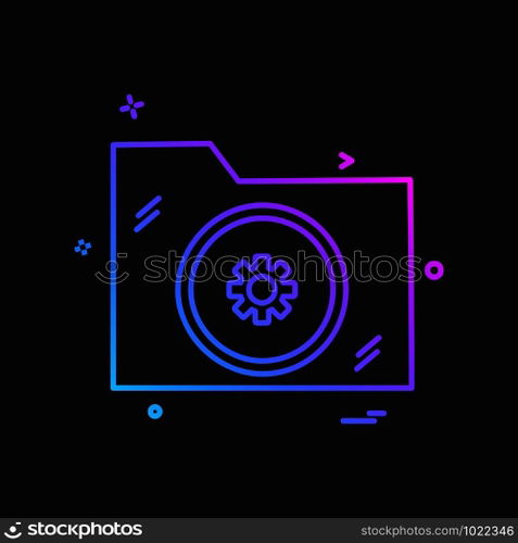 Folder icon design vector