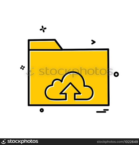 Folder icon design vector