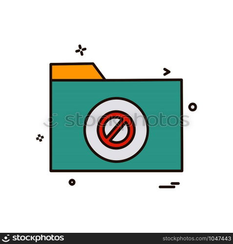 Folder icon design vector