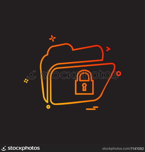 Folder icon design vector