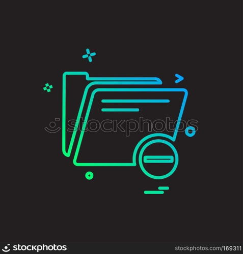 Folder icon design vector