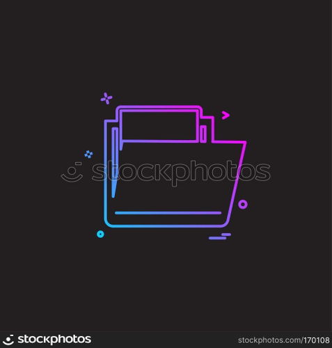 Folder icon design vector 