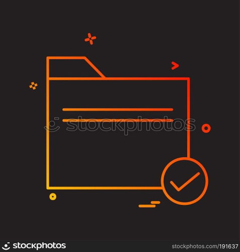 Folder icon design vector