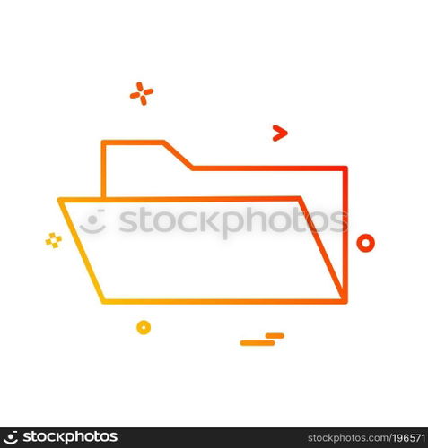 Folder icon design vector
