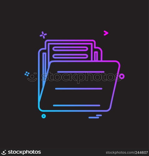 Folder icon design vector