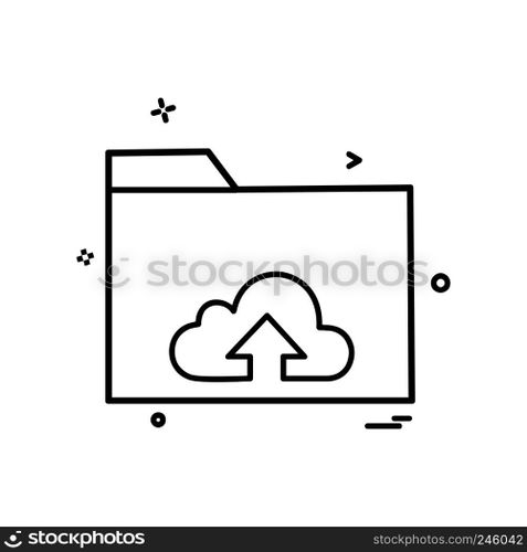 Folder icon design vector