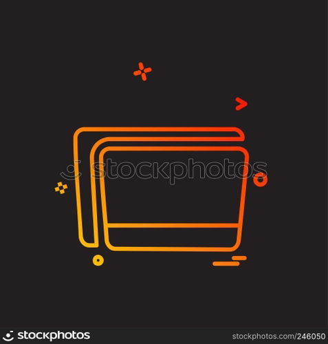 Folder icon design vector
