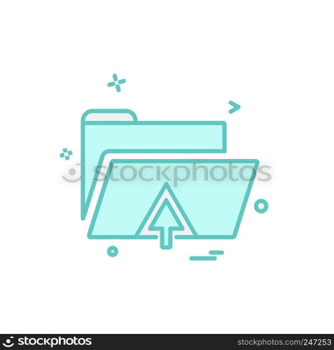 Folder icon design vector